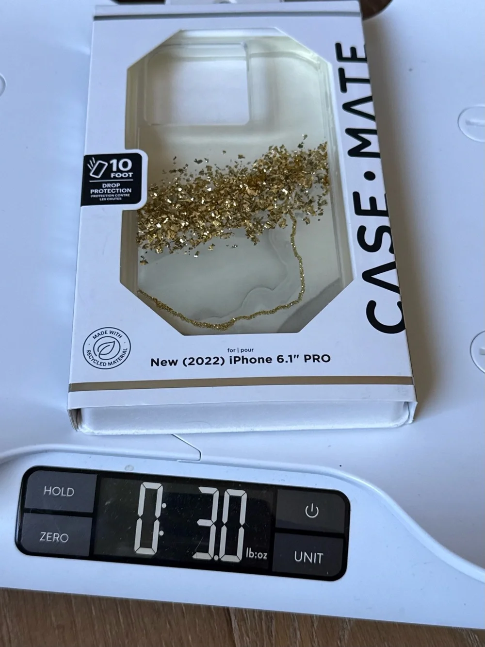 New case-mate Gold Glitter foil iPhone 6.1